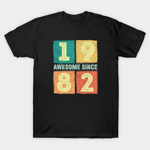 41st birthday - Awesome Since 1982 T-Shirt by Kudostees